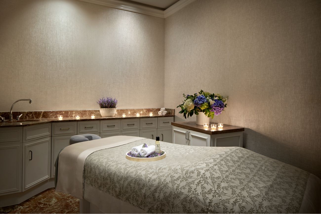 Luxury spa treatment room